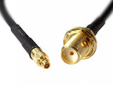Delock Antennenkabel SMA Buchse zum Einbau zu MMCX Stecker 200 mm