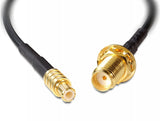 Delock Antennenkabel SMA Buchse zum Einbau > MCX Stecker 200 mm