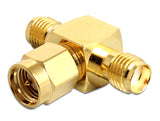 Delock SMA Buchse > SMA Stecker > SMA Buchse T-Stück