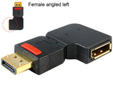 Delock Adapter DisplayPort Stecker > DisplayPort Buchse gewinkelt links