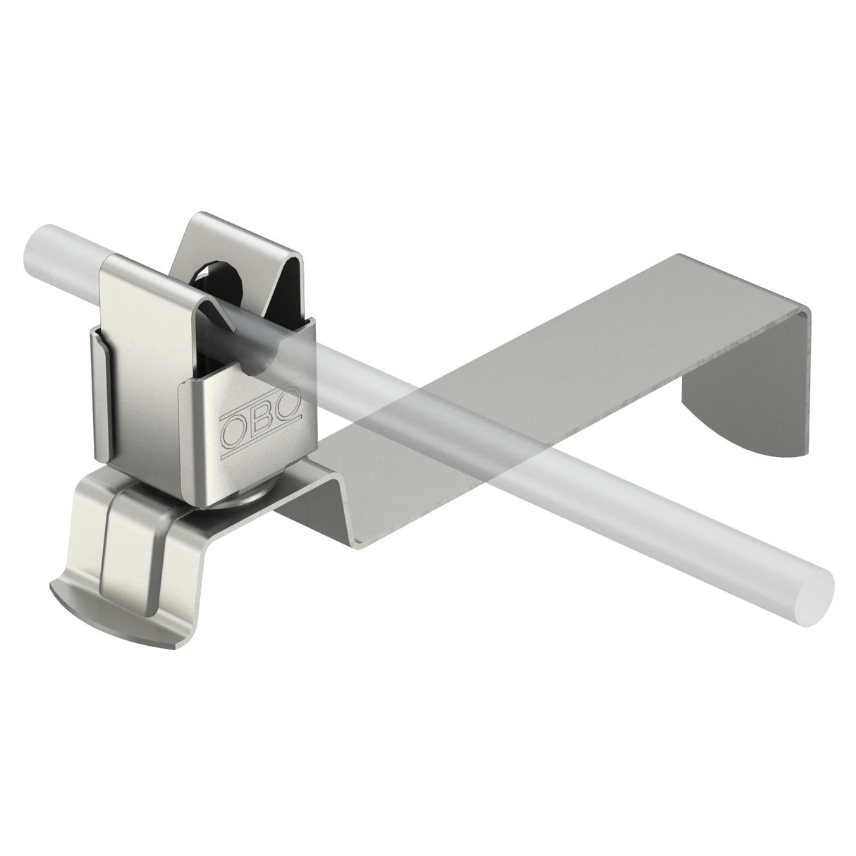 BETTERMANN Dachleitungshalter 8mm alu 157 FX-AL Schrägd m.Clip Einhäng 140mm