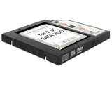 Delock Slim SATA 5.25″ Einbaurahmen (13 mm) für 1 x 2.5″ SATA HDD bis 9,5 mm