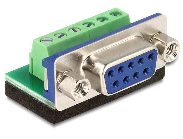Delock Terminalblock > D-Sub 9 Pin Buchse