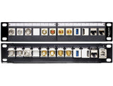 Delock 10″ Keystone Patchpanel 12 Port schwarz