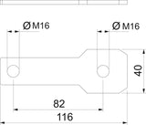 BETTERMANN Anschlusslasche ST f/vz AB EX ISG S M16