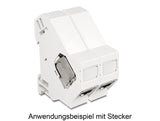 Delock Keystone Halterung für Hutschienen mit Erdung