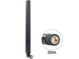 Delock LTE Antenne SMA Stecker 0,1 - 4,5 dBi omnidirektional mit Kippgelenk schwarz