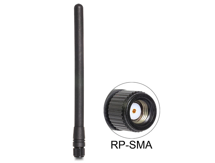 Delock ZigBee 868 MHz Antenne RP-SMA 2 dBi omnidirektional starr