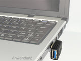 Delock Adapter USB 5 Gbps Typ-A Stecker-Buchse gewinkelt 270° horizontal