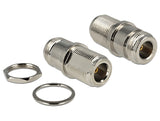 Delock Adapter N Buchse zu N Buchse zum Einbau