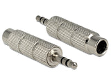 Delock Adapter Klinkenstecker 3,5 mm > Klinkenbuchse 6,35 mm 3 Pin