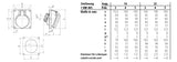MENNEKES CEE-Anbausteckdose 4p 16A 6h 1638 400V/rt IP44 schraubl.Kl abgew Kst
