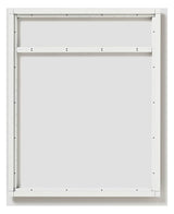 SIEDLE Rahmen-Türstation 20f UP ws alu KR 611-5/4-0 W 531x431x38mm