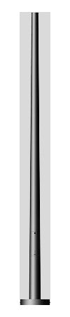 BEGA Lichtmast 2,5m  60mm Alu lack 70985 Mit Grundplatte