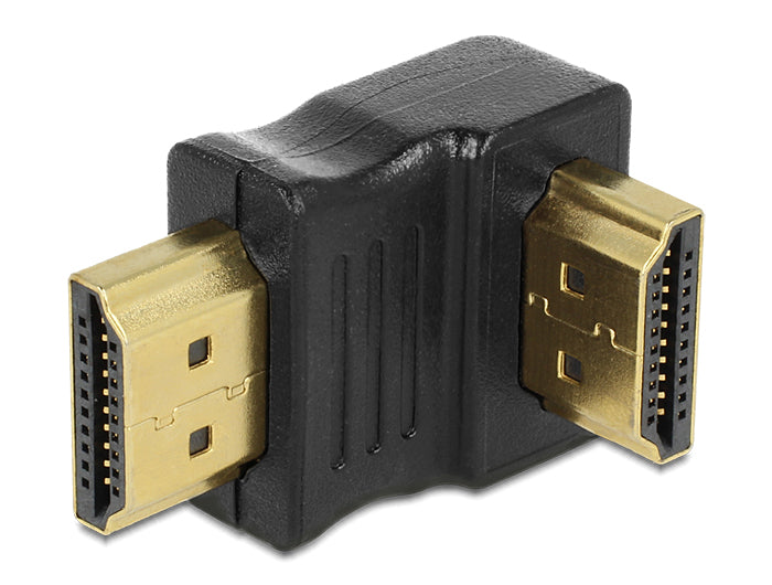 Delock Adapter HDMI Stecker zu HDMI Stecker 90° unten
