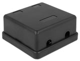 Delock Keystone Leergehäuse 2 Port schwarz