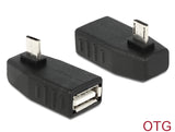 Delock Adapter USB micro-B Stecker > USB 2.0-A Buchse OTG 270° gewinkelt