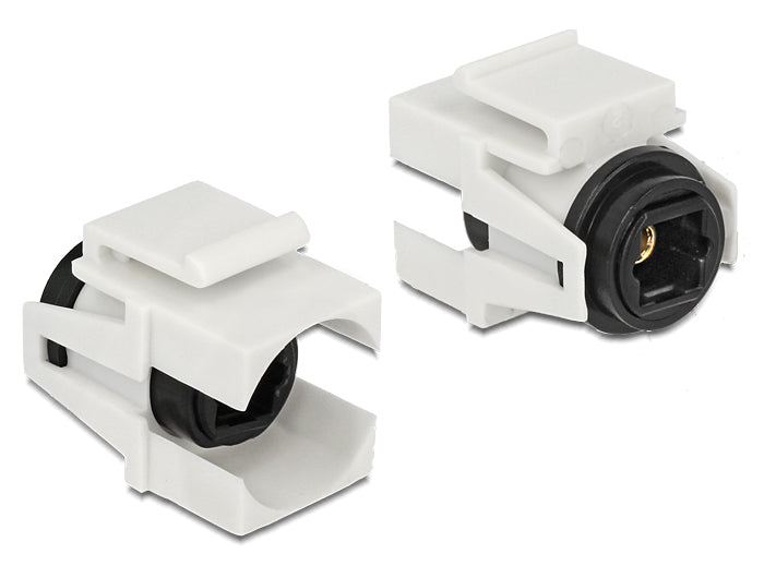 Delock Keystone Modul TOSLINK Buchse > TOSLINK Buchse weiß