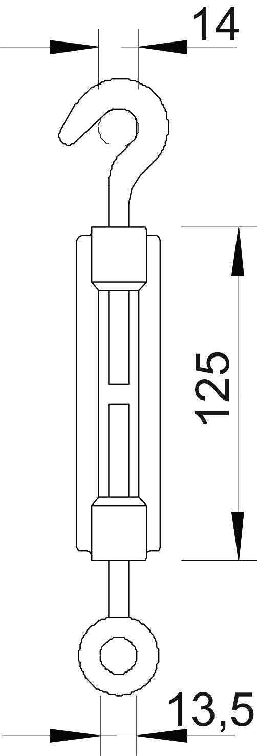 BETTERMANN Spanndrahtschelle edst unbeh 945 M10 A4 n.iso