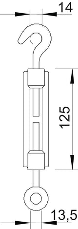 BETTERMANN Spanndrahtschelle edst unbeh 945 M10 A4 n.iso