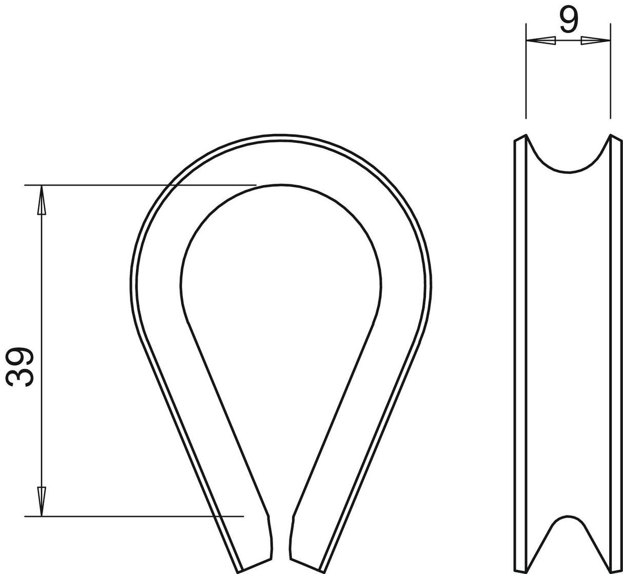 BETTERMANN Spanndrahtschelle edst unbeh 946 8 A4 n.iso