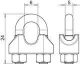 BETTERMANN Spanndrahtschelle 5mm/Seil 947 5 A4 edst unbeh n.iso