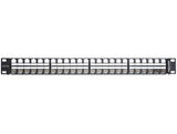 Delock 19″ Keystone Patchpanel 48 Port 1 HE schwarz