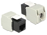 Delock Keystone Modul RJ45 Buchse > LSA Cat.6 UTP schwarz