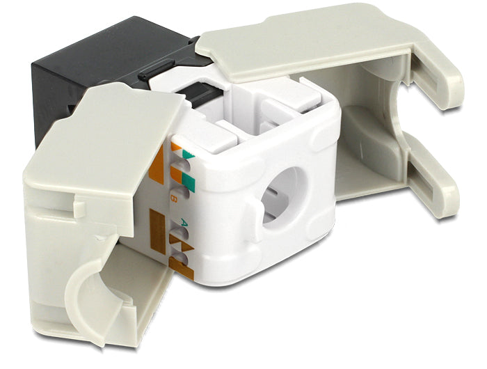 Delock Keystone Modul RJ45 Buchse > LSA Cat.6 UTP schwarz