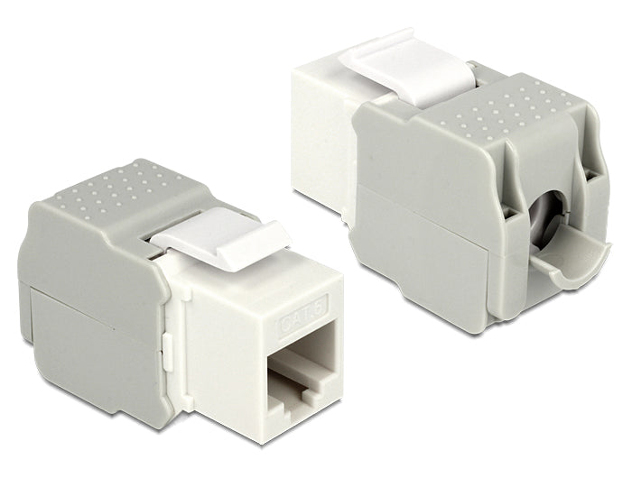 Delock Keystone Modul RJ45 Buchse > LSA Cat.6 UTP weiß