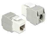 Delock Keystone Modul RJ45 Buchse > LSA Cat.6 UTP weiß