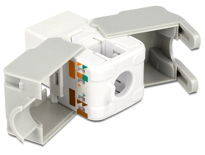 Delock Keystone Modul RJ45 Buchse > LSA Cat.6 UTP weiß
