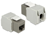 Delock Keystone Modul RJ45 Buchse > LSA Cat.6 UTP grau