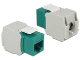 Delock Keystone Modul RJ45 Buchse > LSA Cat.6 UTP grün