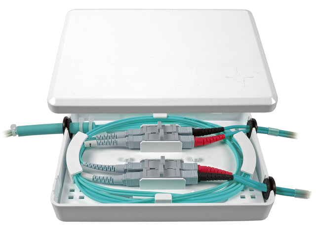 Micro-Spleißbox für 4xSC-Simplex Kupplung und 5 Crimpspleisse Stück