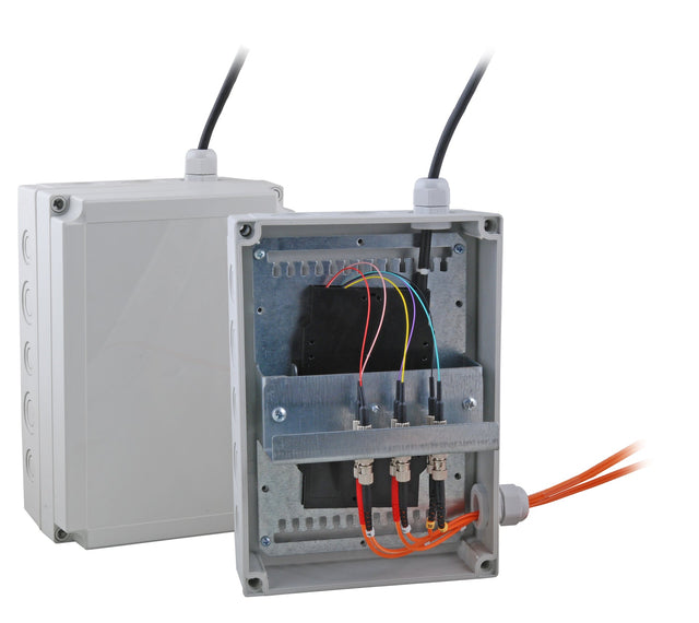 LWL Spleißbox Gehäuse IP66, grau  Stück