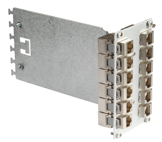 Moduleinschub 3HE/14TE für 12 x SC Duplex, unbestückt Stück