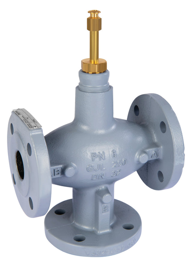 Honeywell Dreiwegeventil XF-A Grauguss, PN6, Flansch DN40, kvs 25 | XF40A25