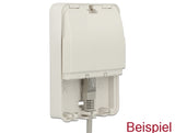 Delock Keystone Leergehäuse 3 Port geschlossen