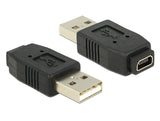 Delock Adapter USB 2.0 A Stecker > mini USB B 5 Pin Buchse