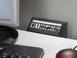 Delock Keystone Multimedia Panel 6 Port schwarz