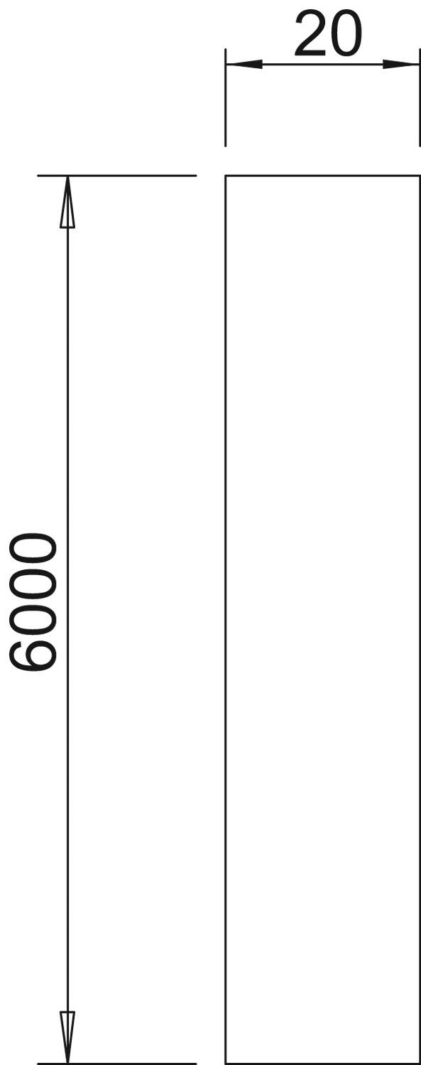 BETTERMANN Fangstange 6000mm 20mm GFK 101 20-6000 Rundleiter unbeh
