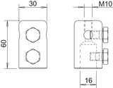 BETTERMANN Endstück alu unbeh 101 IES-16 Sechskantschraube