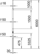 BETTERMANN Fangstange 6000mm Rundleiter isFang IN-A L6 GFK unbeh