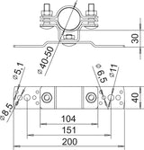 BETTERMANN Befestigung V2A unbeh isFang TW30