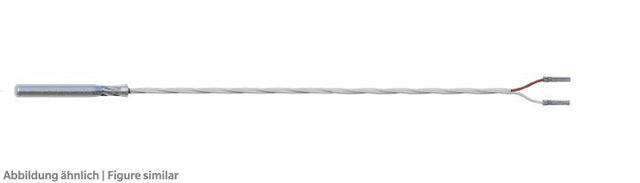 PT1000 Fühler 1,5 m, IP68, -100/+200°C mit Metallkappe, 4x40 mm
