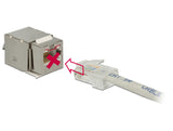 Delock Keystone Modul RJ45 Secure Cat.6 > LSA
