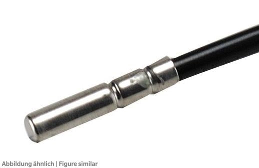 PTC-Fühler S6.S 1,5m, IP67, -50/+120 Silikon, mit Metallkappe 6x40mm