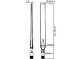 Delock WLAN 802.11 ac/a/h/b/g/n Antenne RP-SMA Stecker 5 - 7 dBi omnidirektional drehbar mit Kippgelenk schwarz