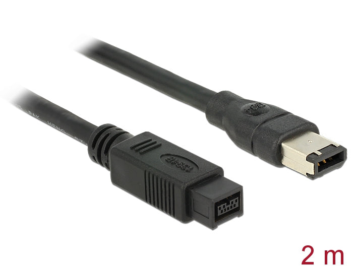 Delock Kabel FireWire 9 Pin Stecker > 6 Pin Stecker 2 m